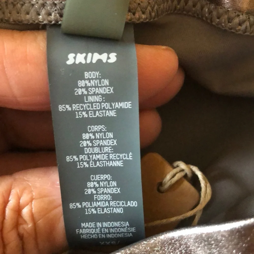 NWT Skims metallic swim pant size XXS - Picture 14 of 15